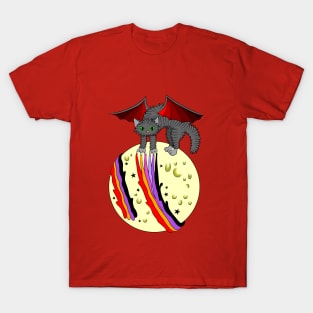 Evil magic moon cat T-Shirt